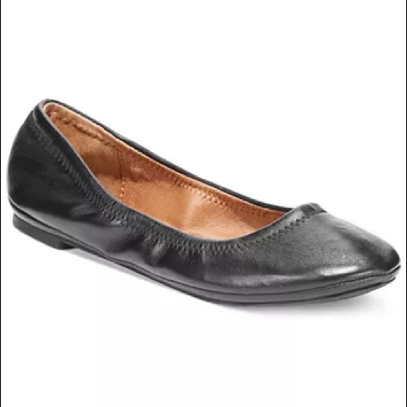 Lucky Brand Shoes - Lucky Brand Emmie black leather ballet flats 7.5
